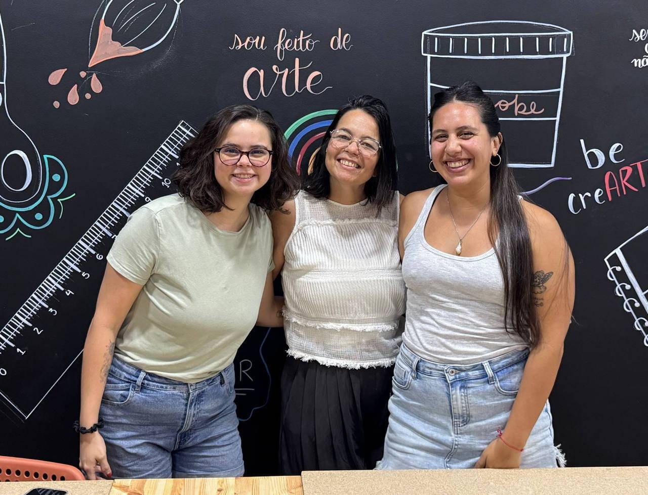 As três fundadoras do EntreArtes no espaço criativo em Braga